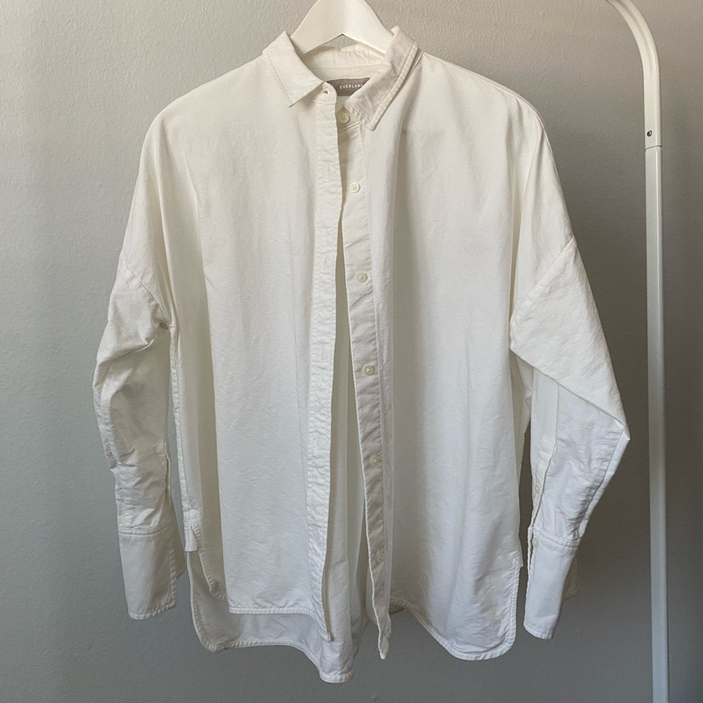 Everlane White Button Down Shirt